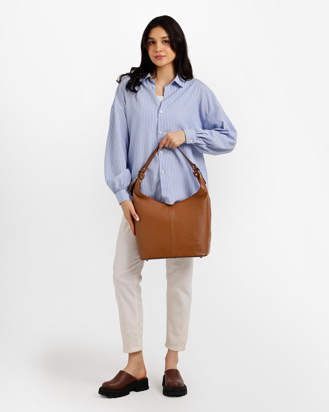 Layali – Medium-Sized Leather Tote Bag