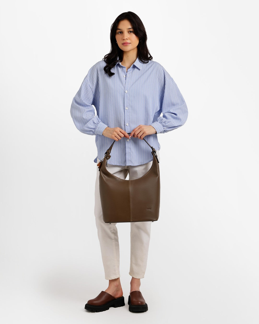 Layali – Medium-Sized Leather Tote Bag