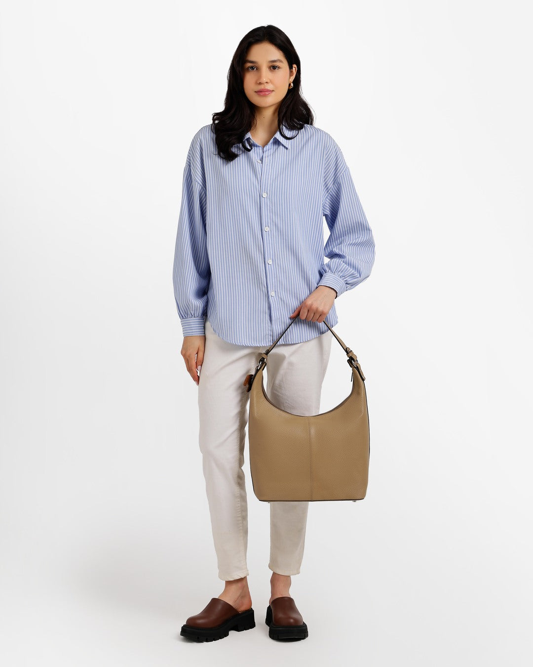 Layali – Medium-Sized Leather Tote Bag