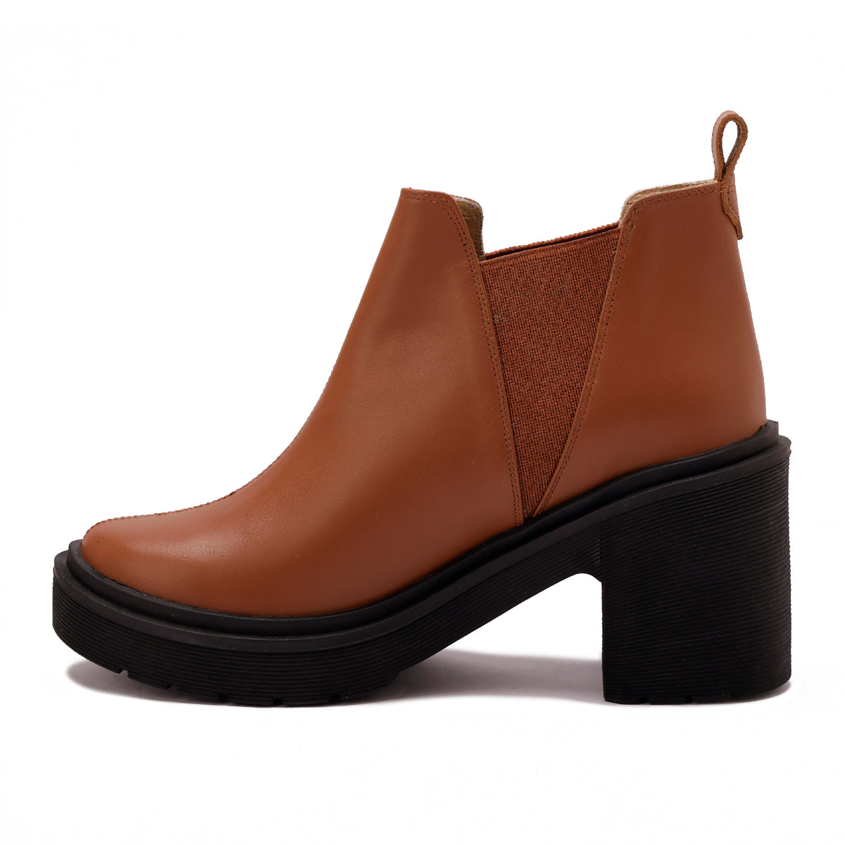 Leather Heeled Ankle Boots