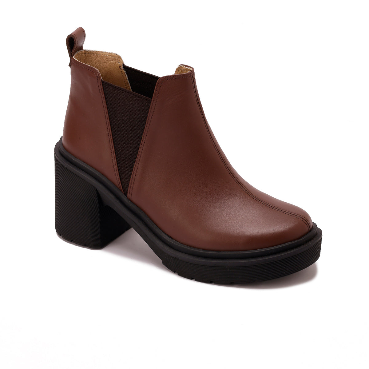 Leather Heeled Ankle Boots