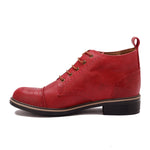 Brogue Ankle Leather Boots