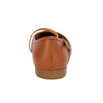Crossed Strapped Ballerina Flats