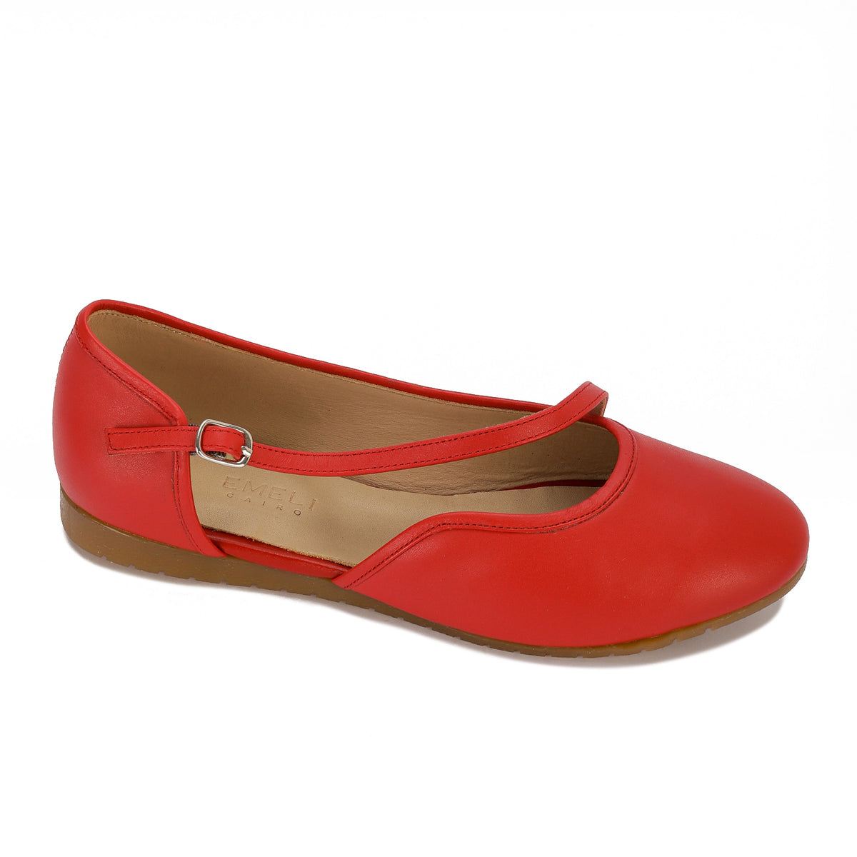 Crossed Strapped Ballerina Flats