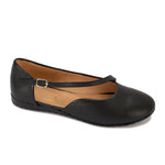 Crossed Strapped Ballerina Flats