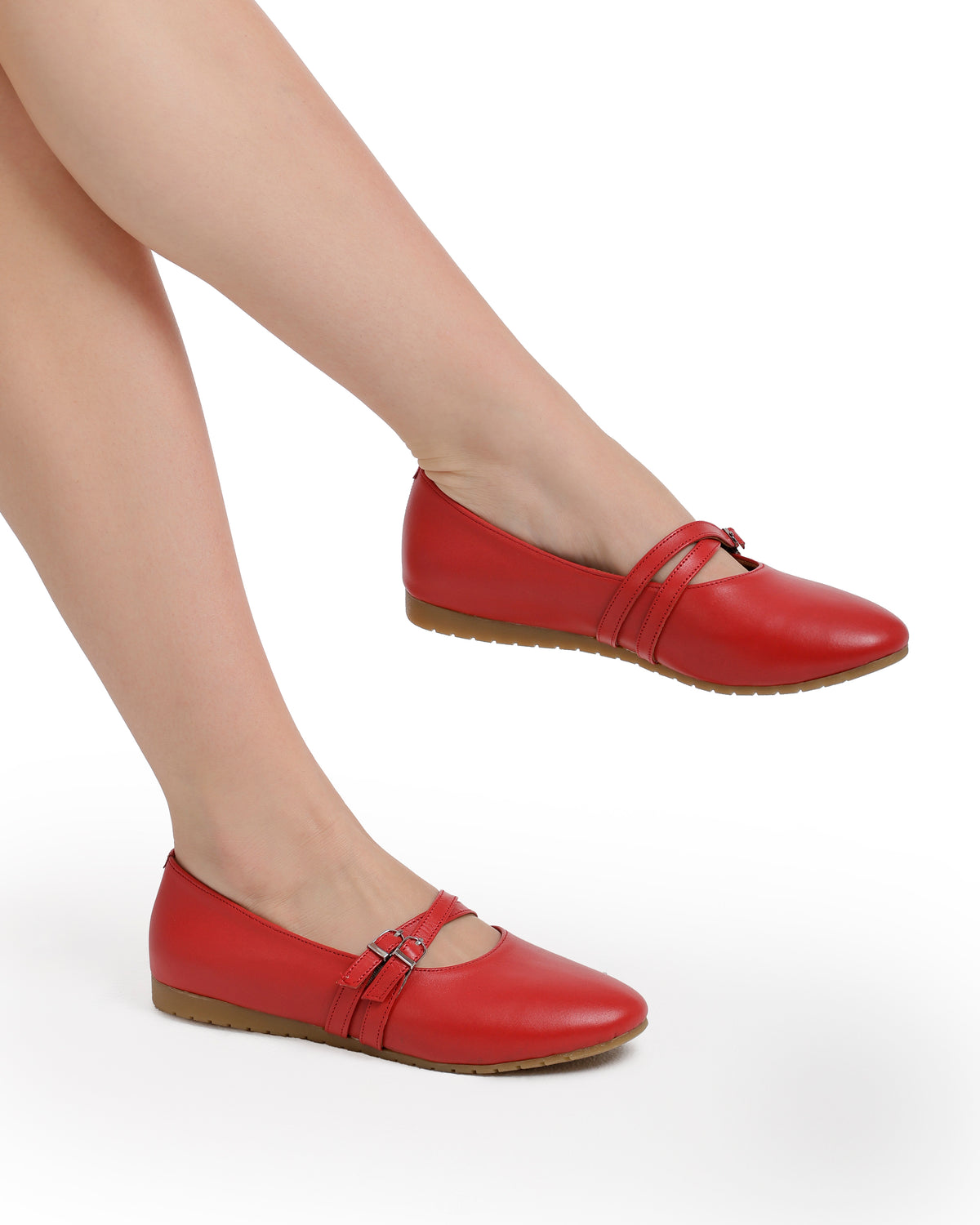 Double-Strap Ballet Flats