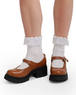 Leather Mary Jane Casual Pumps