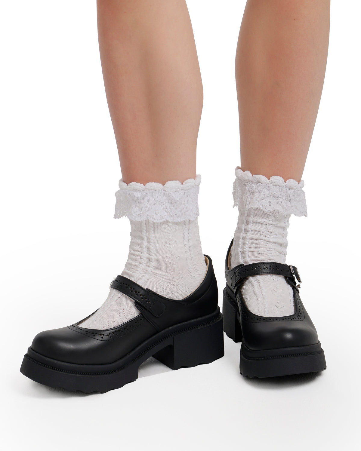 Leather Mary Jane Casual Pumps