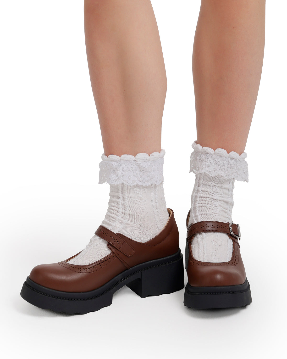Leather Mary Jane Casual Pumps