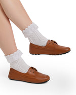 Leather Laced Loafers