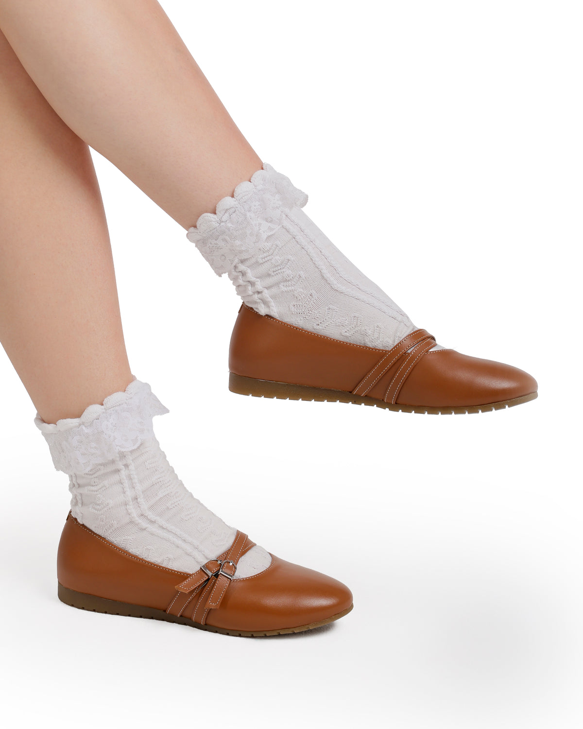 Double-Strap Ballet Flats