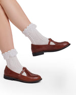 Leather Retro Flats