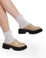 Leather Platform Mules