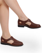 T-Bar Leather Loafers