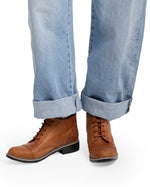 Brogue Ankle Leather Boots