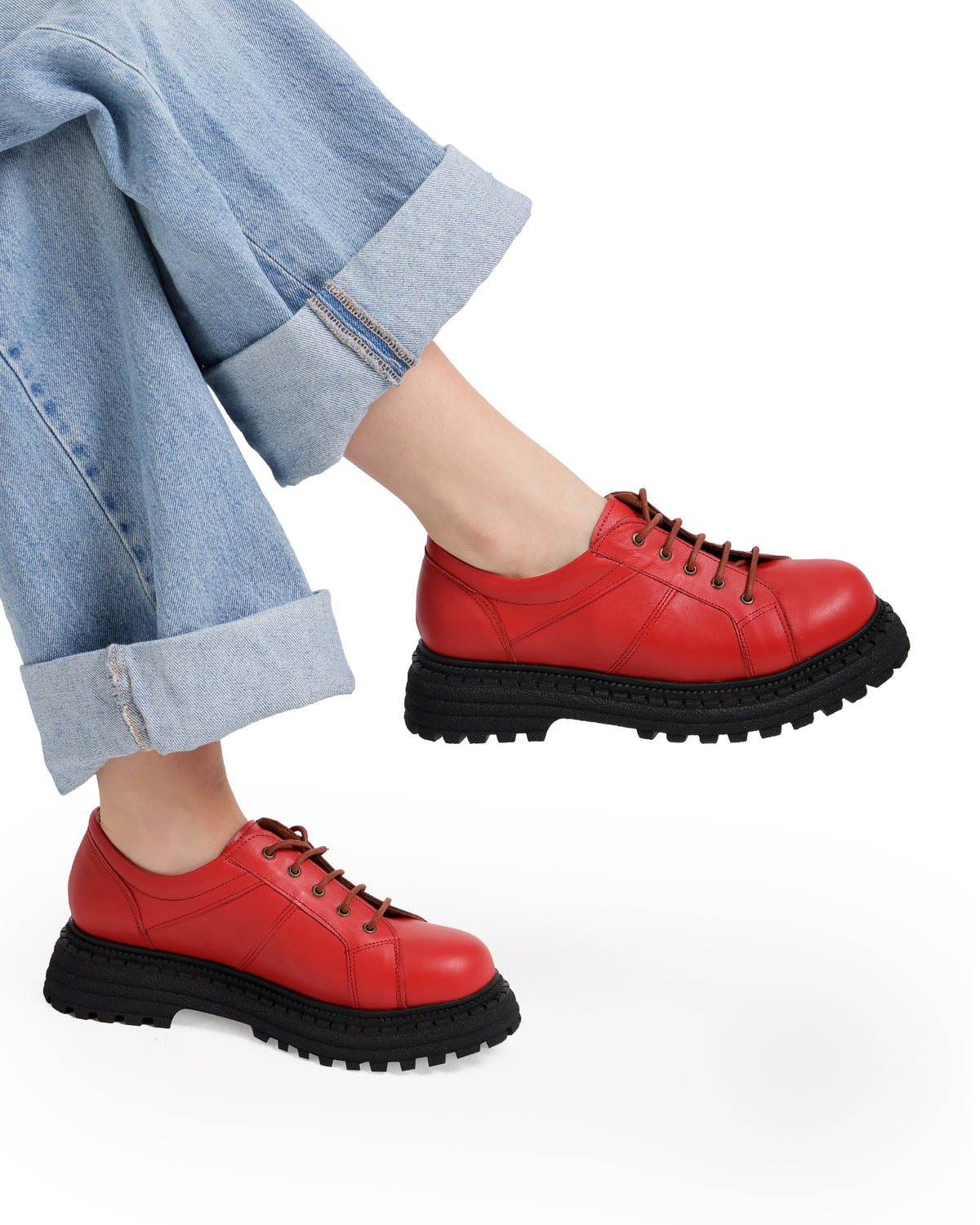 Chunky Platform Leather Shoes