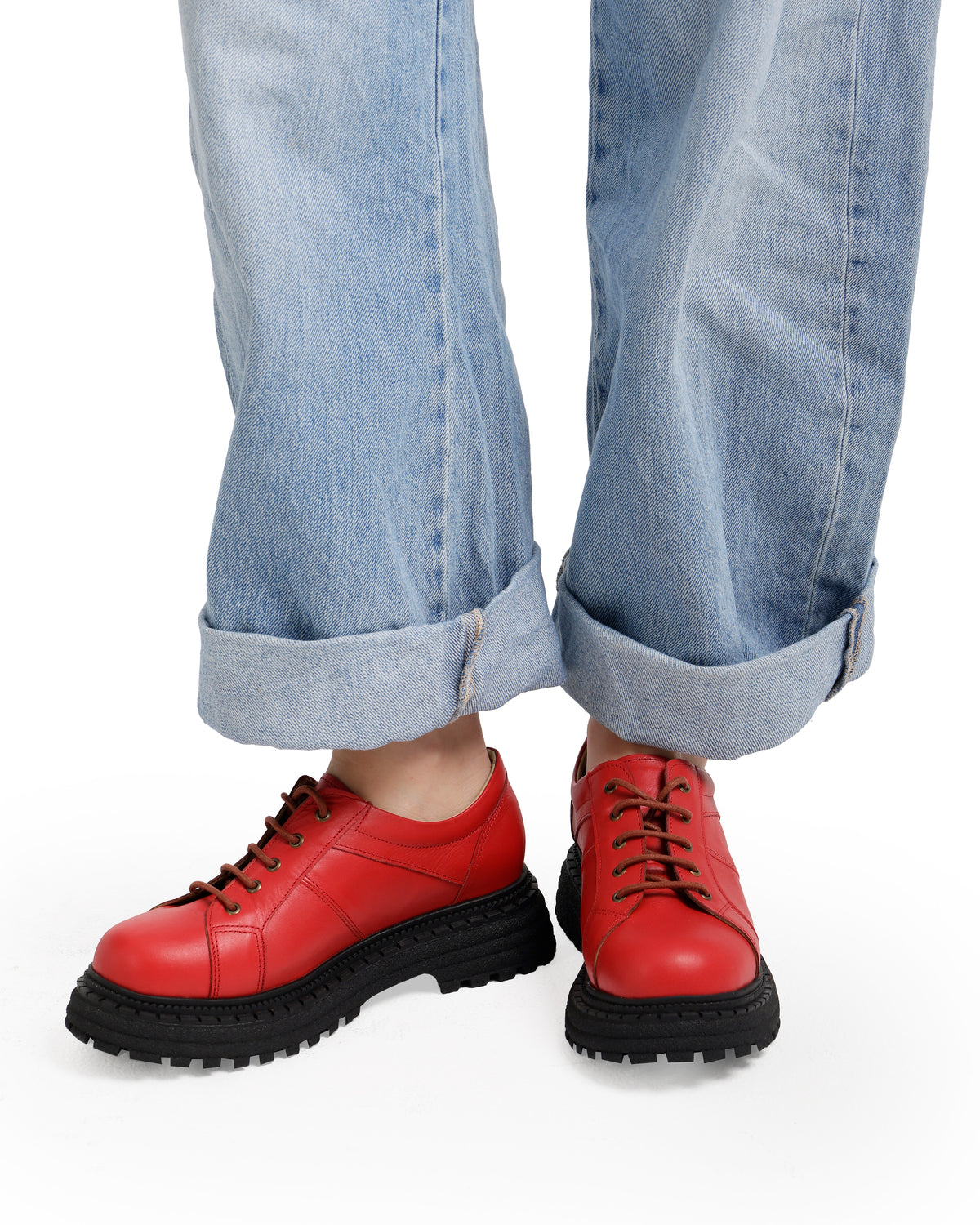 Chunky Platform Leather Shoes