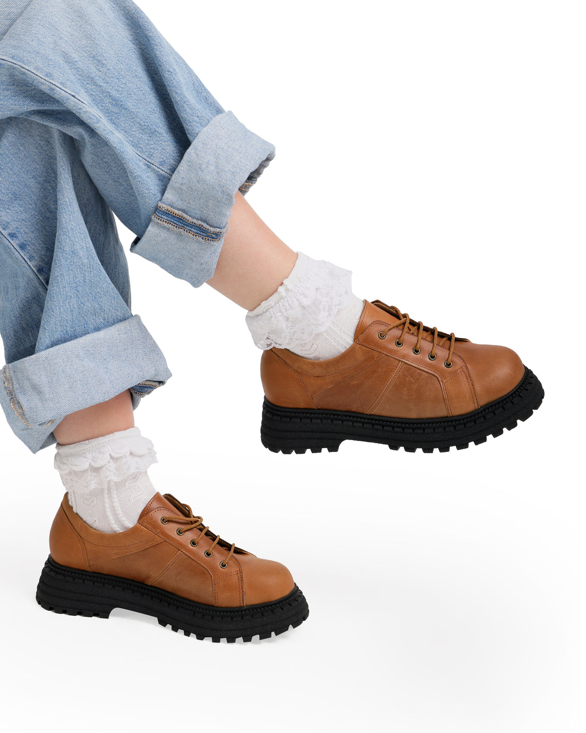 Chunky Platform Leather Shoes