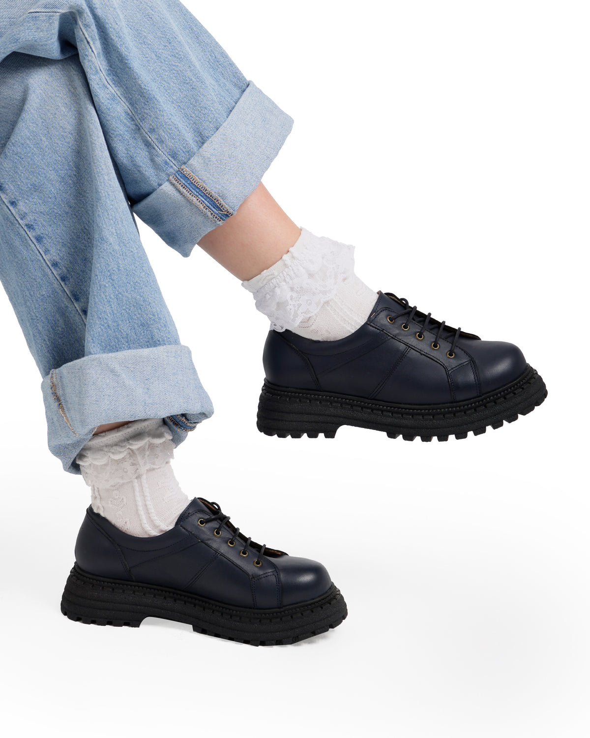 Chunky Platform Leather Shoes