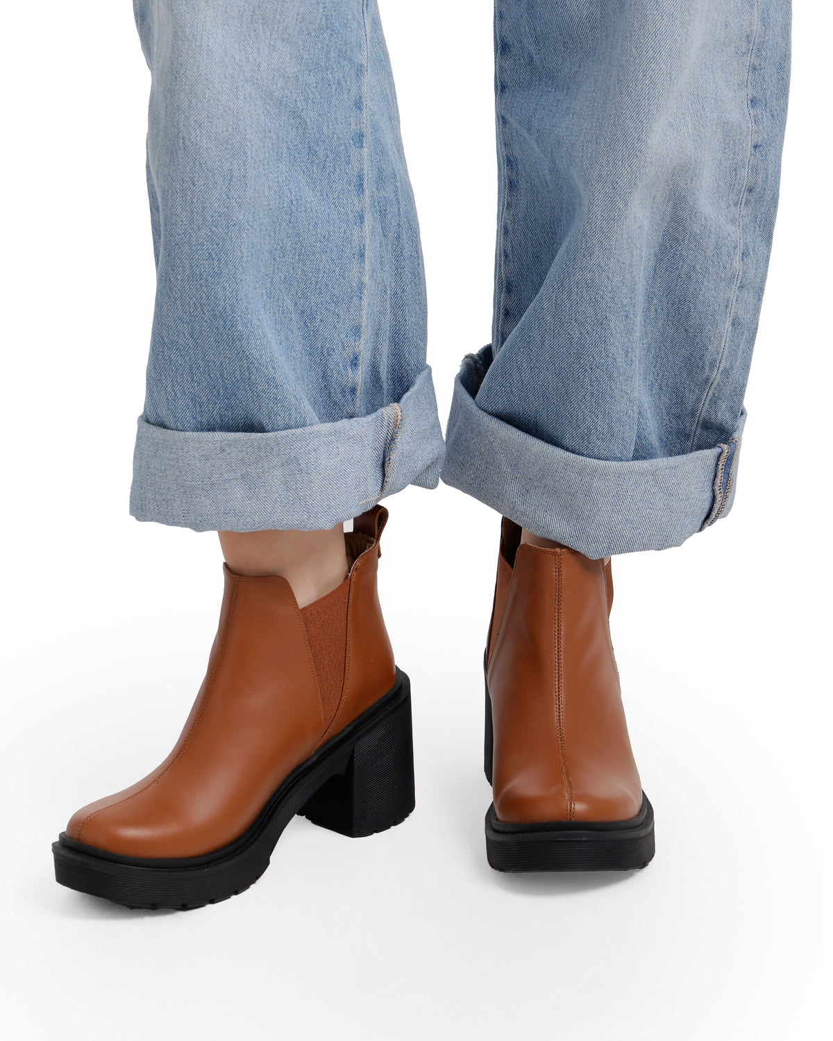 Leather Heeled Ankle Boots