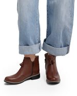 Tassel Ankle Leather Boots
