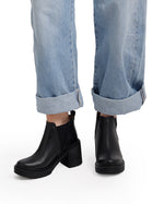 Leather Heeled Ankle Boots