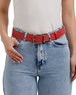 Statement Square Leather Belt