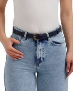 Classic Thin Leather Belt