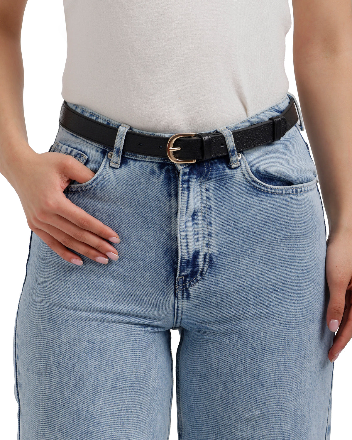 Classic Thin Leather Belt