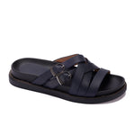 Urban Buckle Cross Slide Slippers