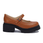 Leather Mary Jane Casual Pumps