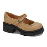 Leather Mary Jane Casual Pumps