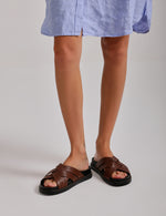 Cross Strap Slide Slippers