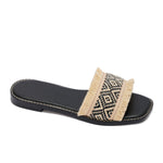 Fringed Slide Slippers