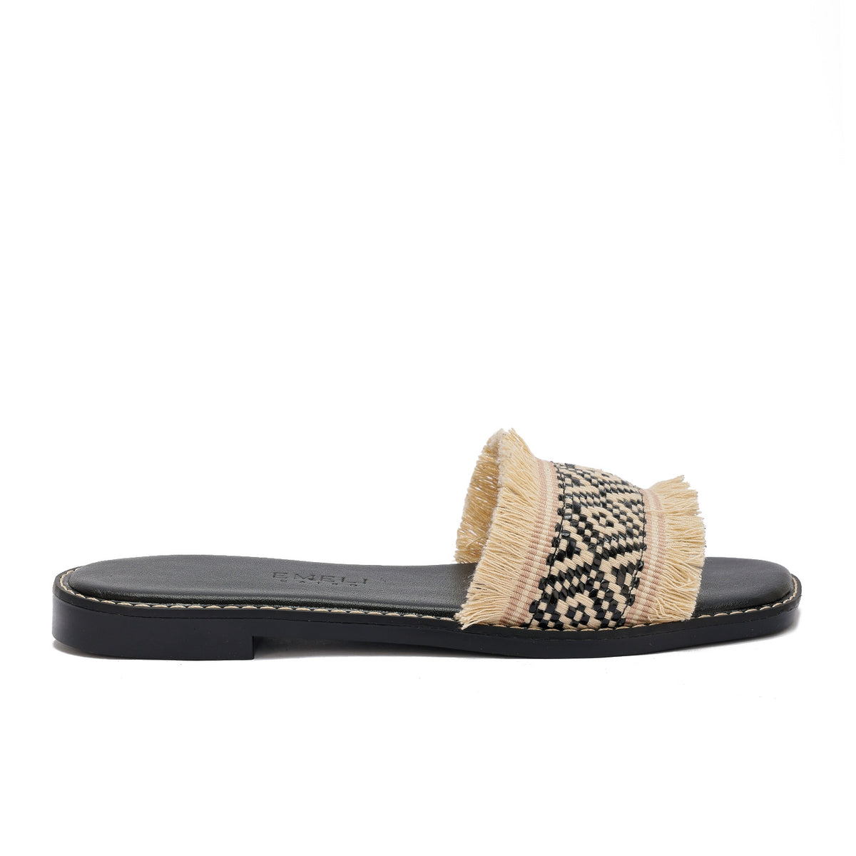 Fringed Slide Slippers