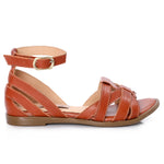 Multi-Strap Multi-Colored Leather Sandals