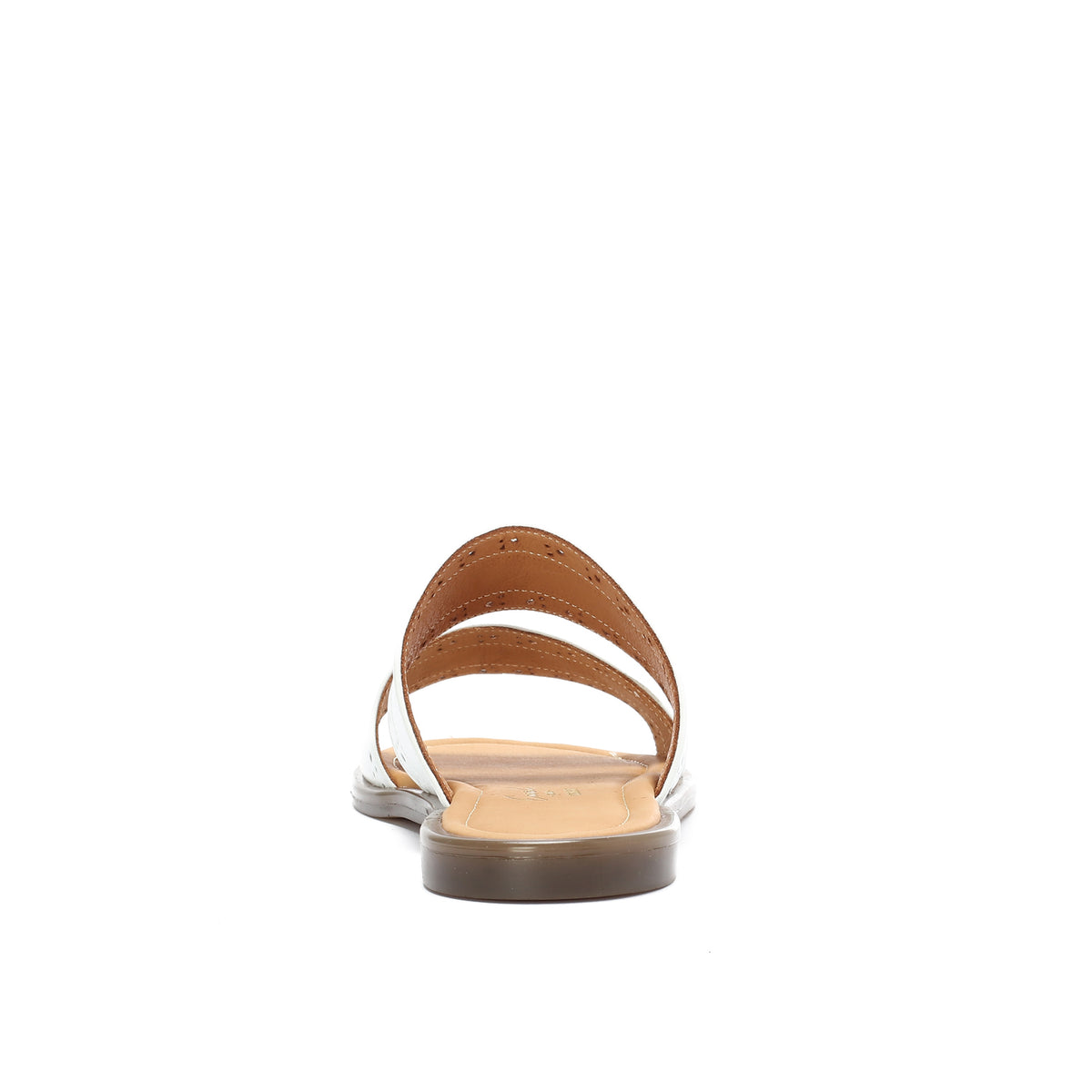 Double-Strapped Leather Slippers
