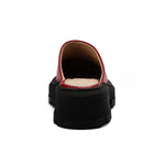 Leather Platform Mules