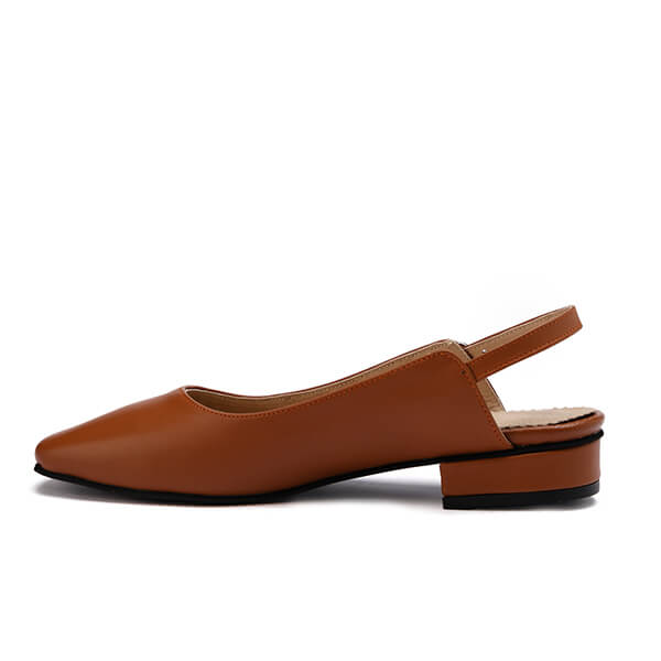 Leather Slingback Flats