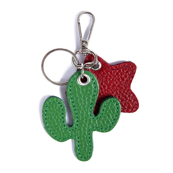 Star and Cactus Bag Charm