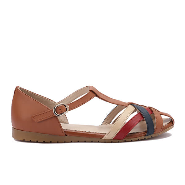 Closed-Toe Leather Summer Sandals– Emeli Leather Store