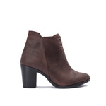 Leather High Heeled Laced Boots