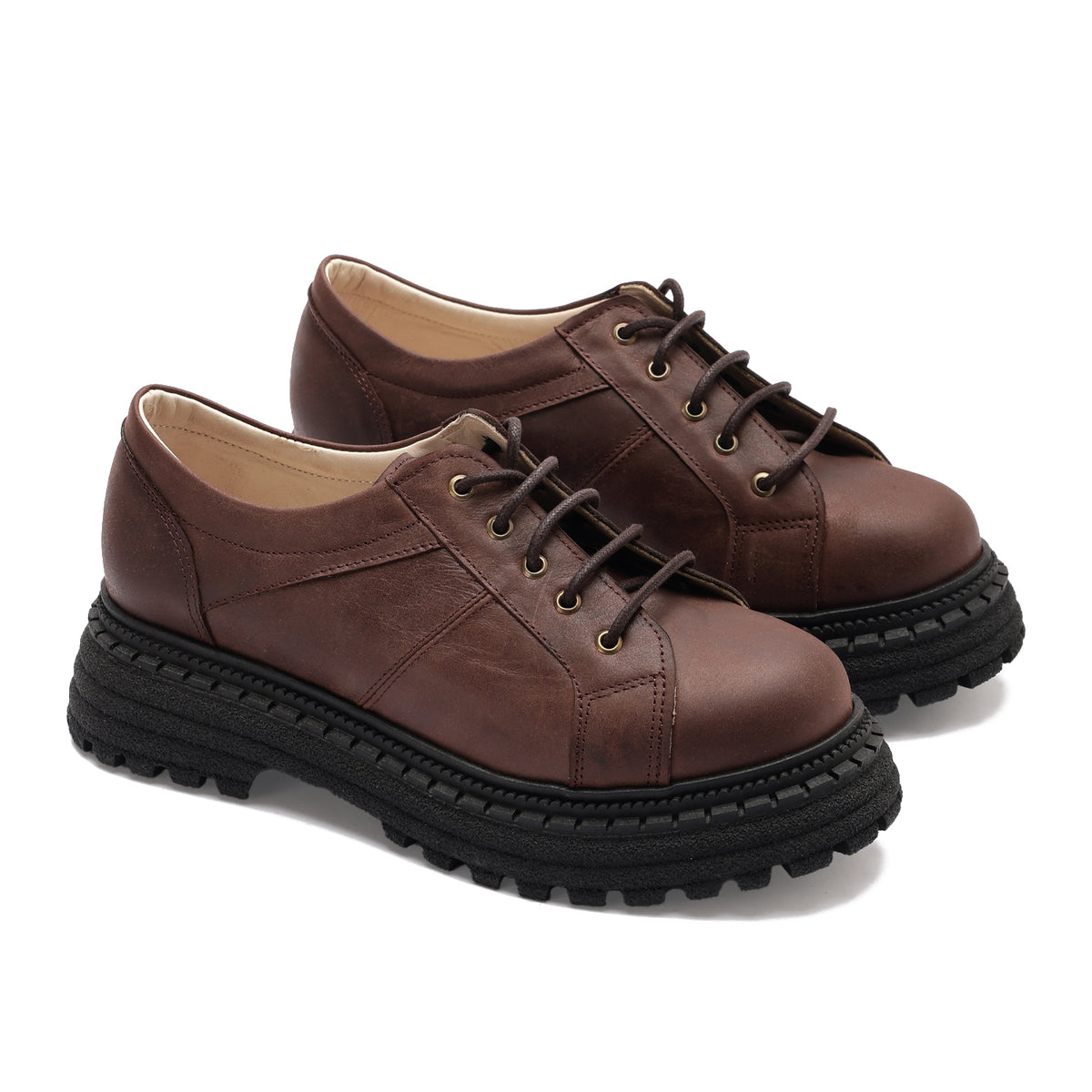 Chunky Platform Leather Shoes
