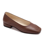 Textured Rounded-toe Flats