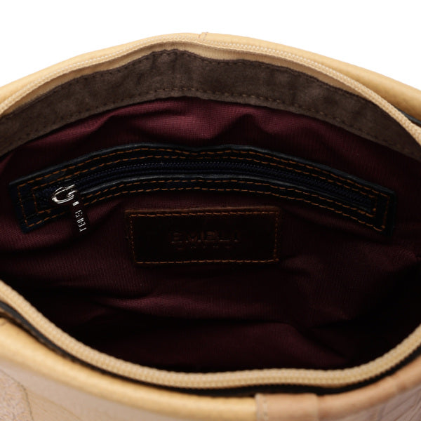 Tara – Multi-Patch Leather Crossbody Bag