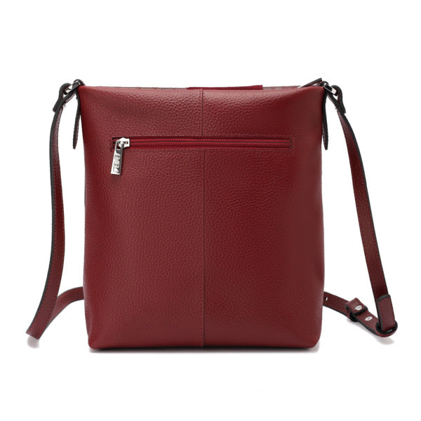 Tara – Multi-Patch Leather Crossbody Bag