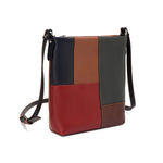 Tara – Multi-Patch Leather Crossbody Bag