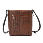 Tara – Multi-Patch Leather Crossbody Bag