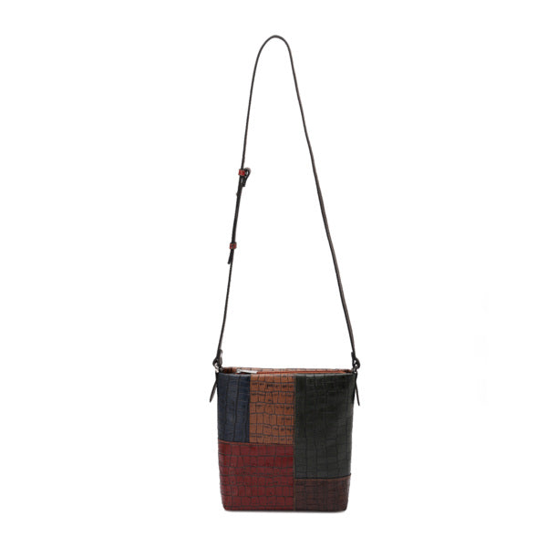 Tara – Multi-Patch Leather Crossbody Bag