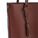 Cyra – Leather Tassel Tote Bag